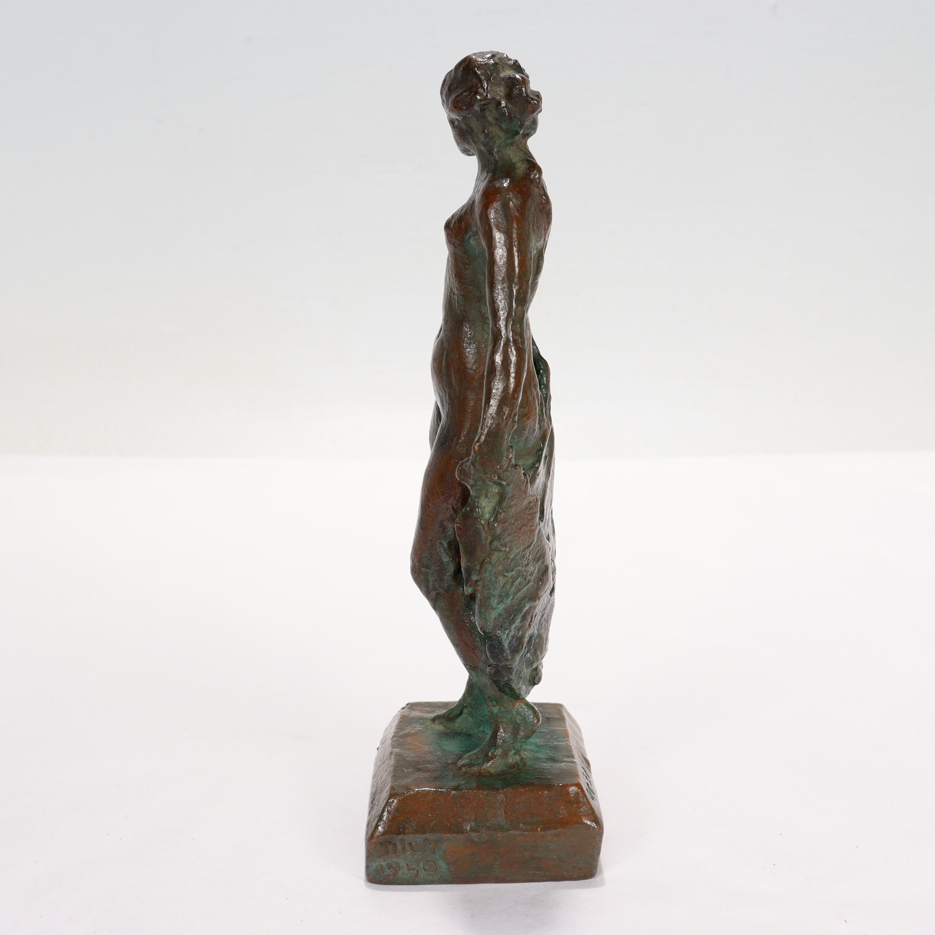 Sculpture en bronze de Gozo Kawamura de « Summer », une femme nue en vente 1