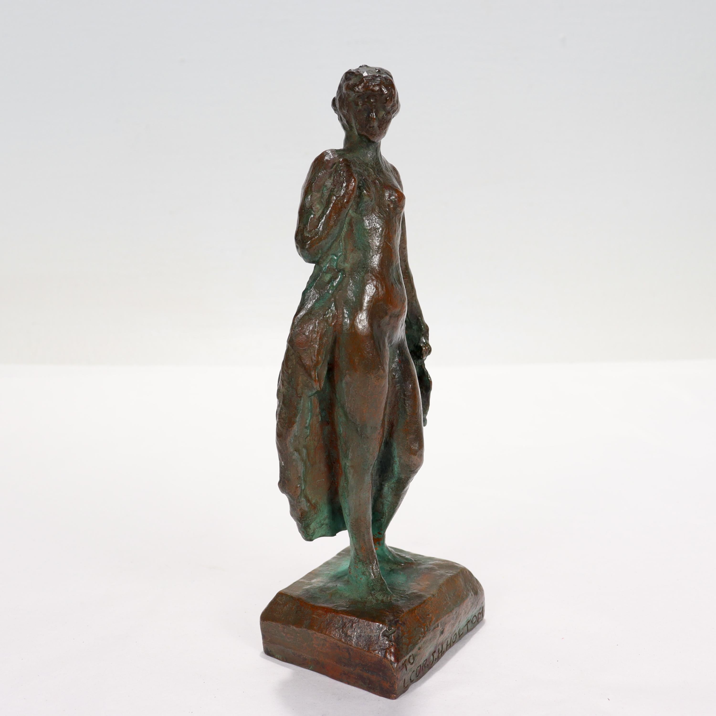 Sculpture en bronze de Gozo Kawamura de « Summer », une femme nue en vente 3