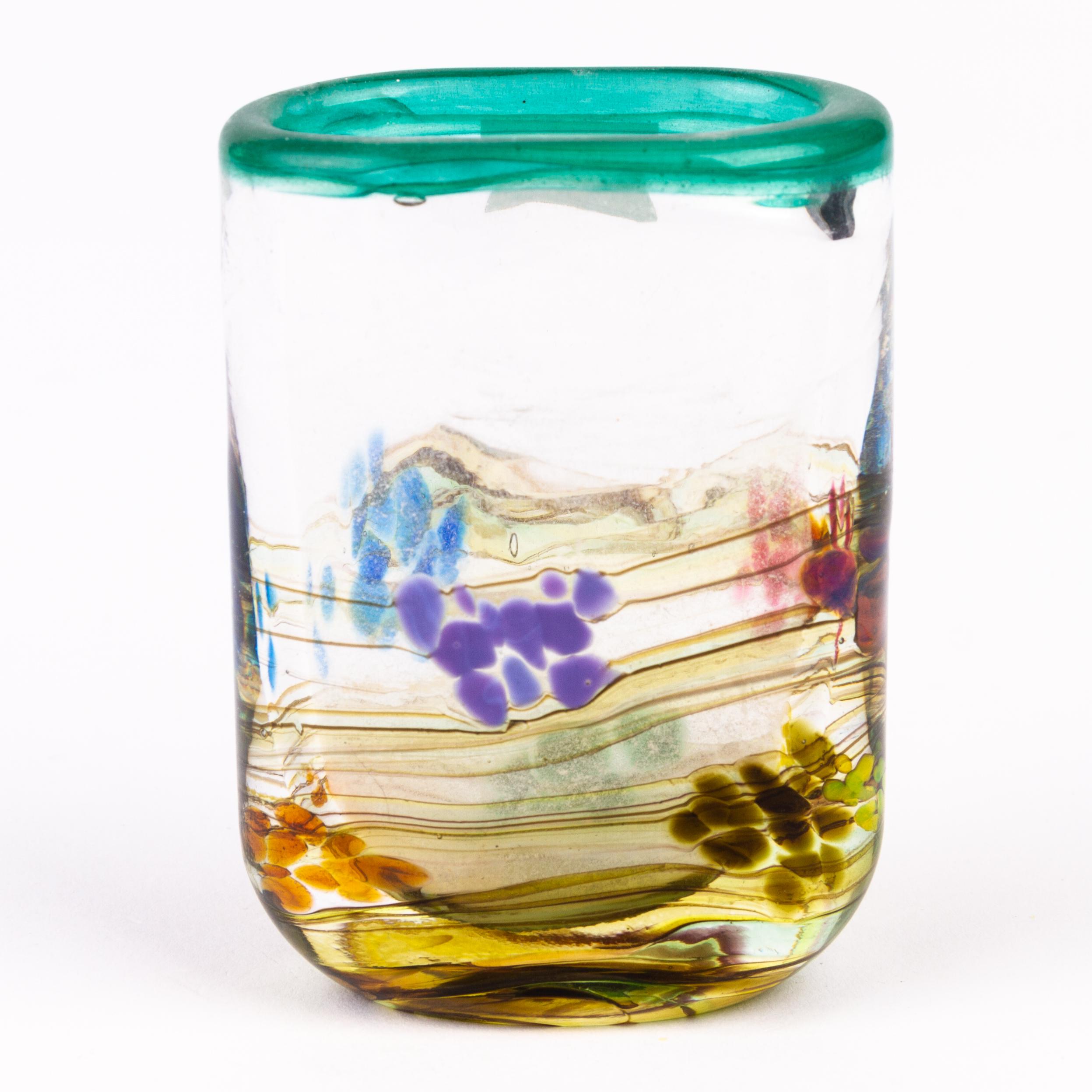 Gozo Maltese Glass Designer Vase In Good Condition In Nottingham, GB