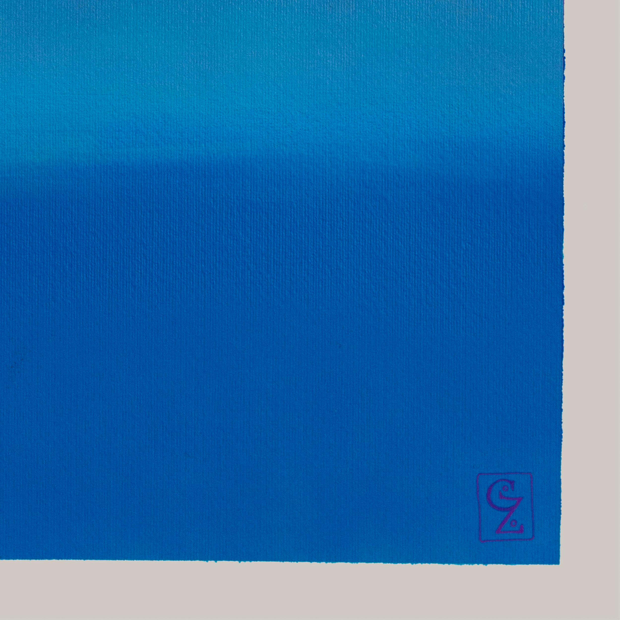Orsi danzanti al crepuscolo, paesaggio onirico contemporaneo con motivo animale stilizzato - Abstract Painting Rosso di Gozo