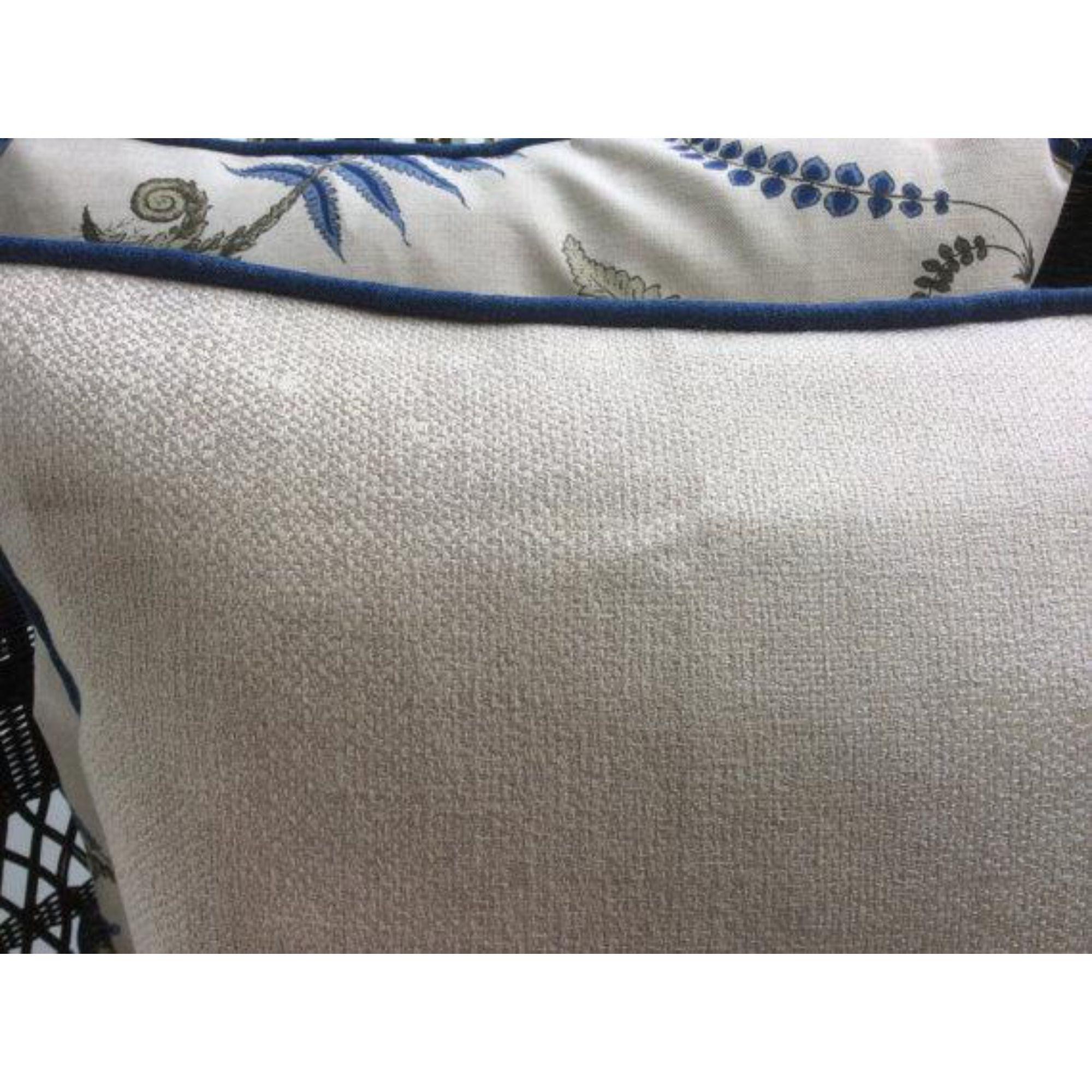 GP & J Baker Pillows in Indigo Blue & Linen 