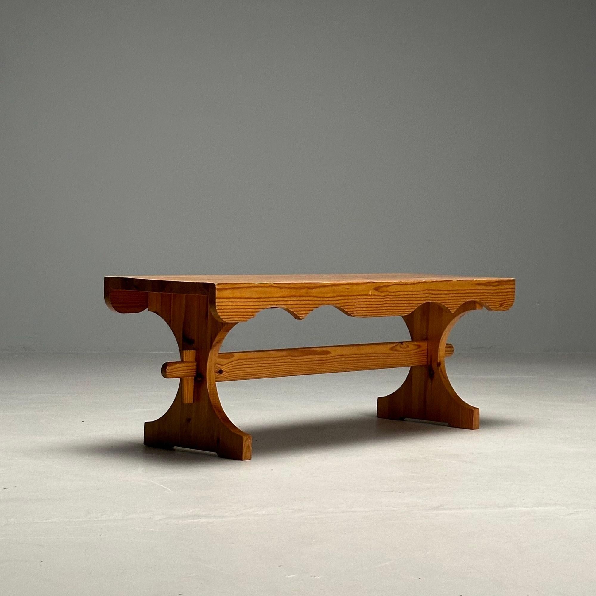 Suédois GP, Swedish Mid-Century Modern, Banc, Pin, Suède, 1978 en vente