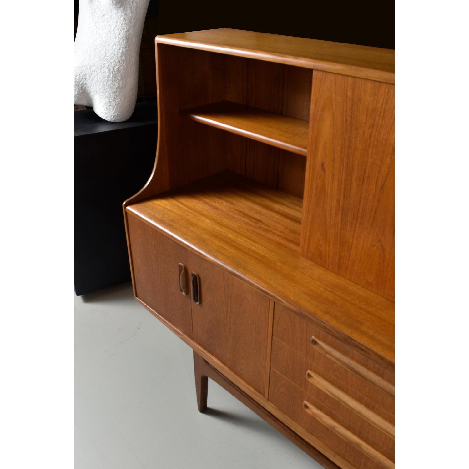 Mid-Century Modern Teak Sideboard Hutch Bar by G-Plan Furniture 1