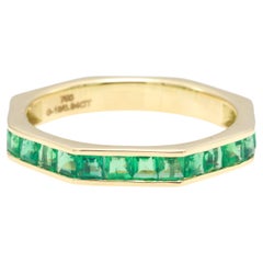 GRA-zertifizierter 0,85 Karat natürlicher Vivid Green Sapphire Emerald Diamond Ring