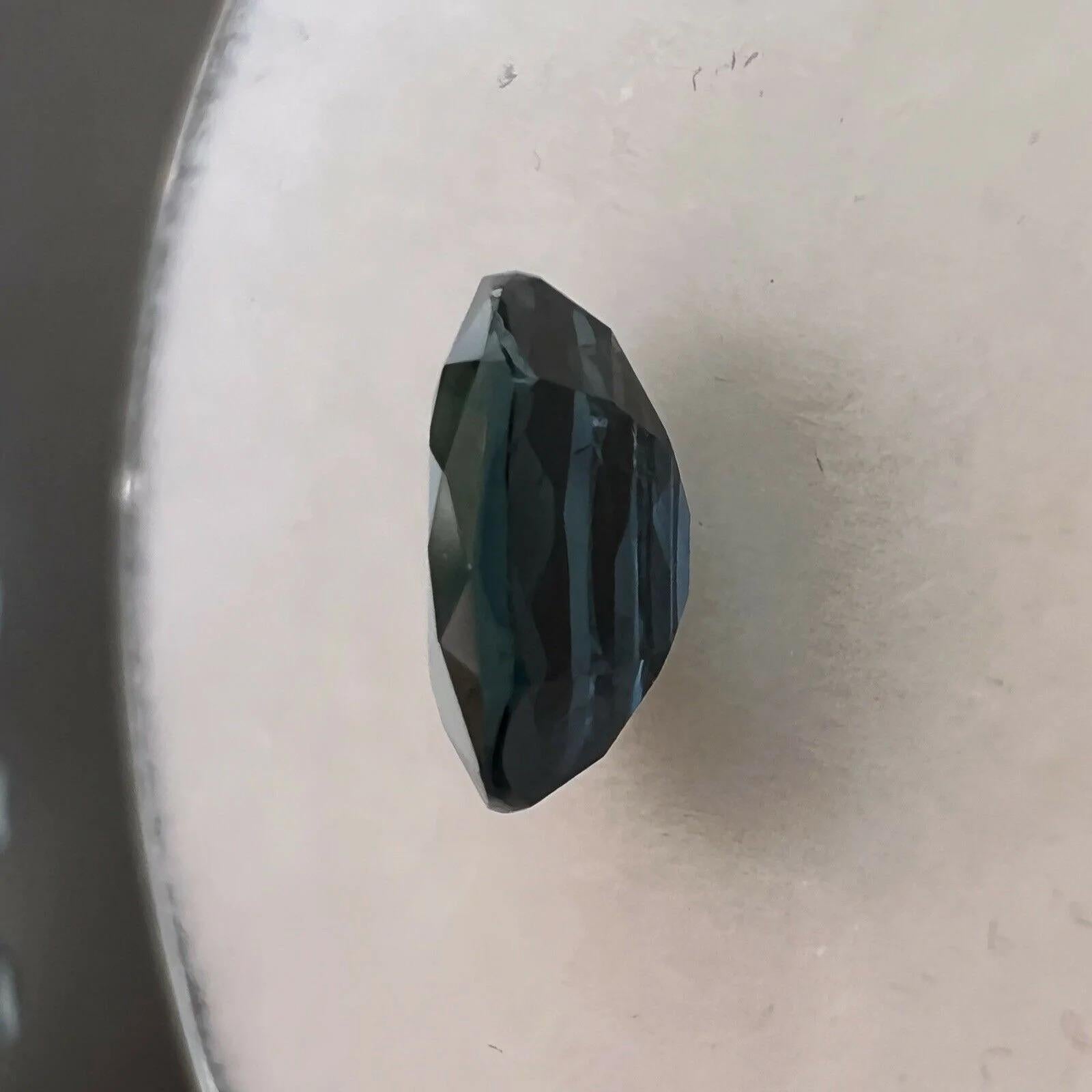 GRA Certified 1.00ct Fine Blue Sapphire Oval Cut Rare Untreated Gem 5