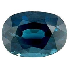 GRA Certified 1.43ct Fine Blue Sapphire Oval Cut Rare Loose Gem