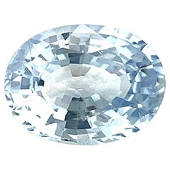 GRA Certified 1.71ct Fine Pastel Blue Ceylon Sapphire Oval Cut Rare