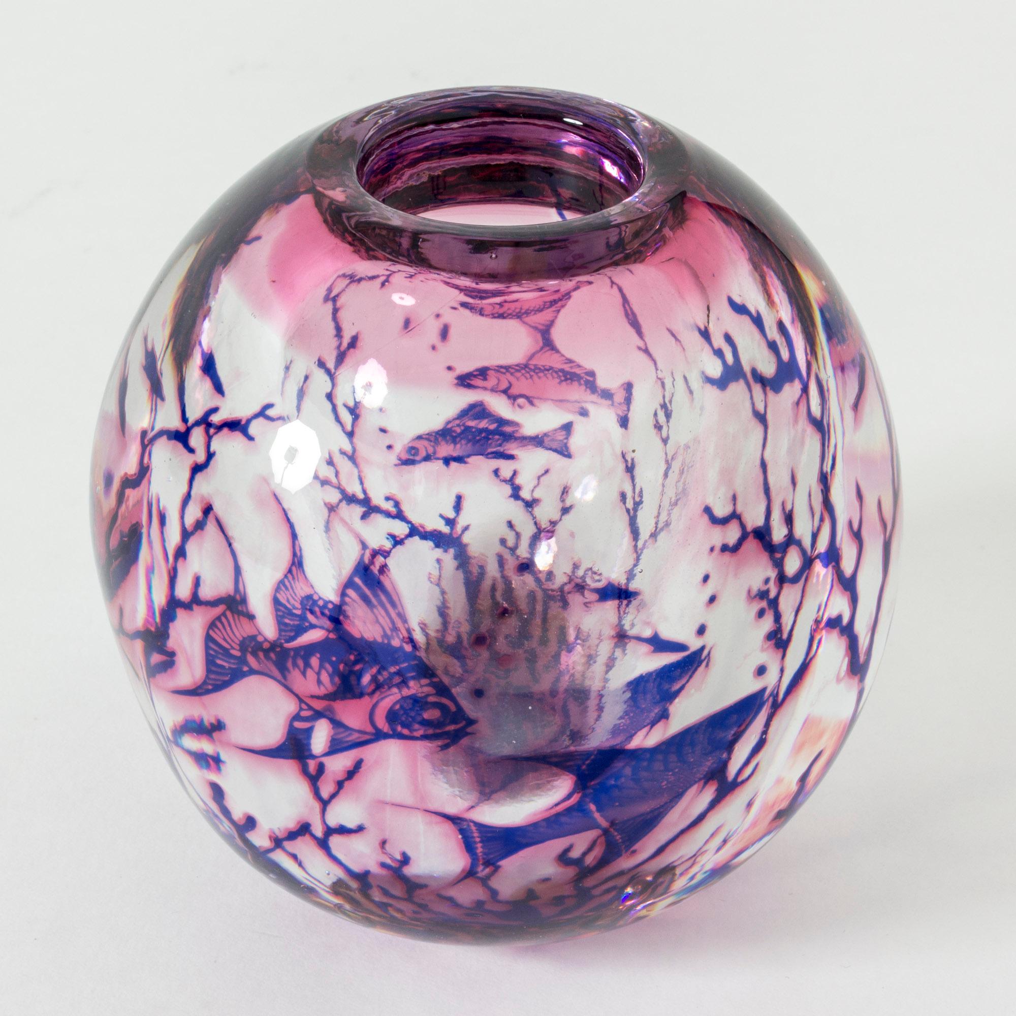 Swedish Graal Vase by Edward Hald