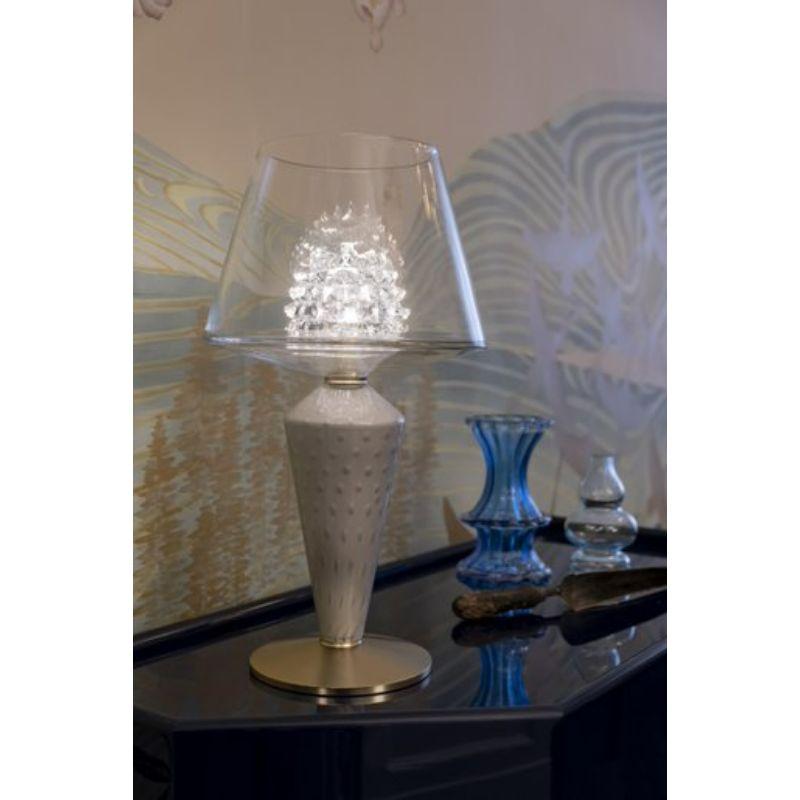 Italian Grace - 7430 Table - Crystal Venetian Crystal Design Philippe Nigro For Sale