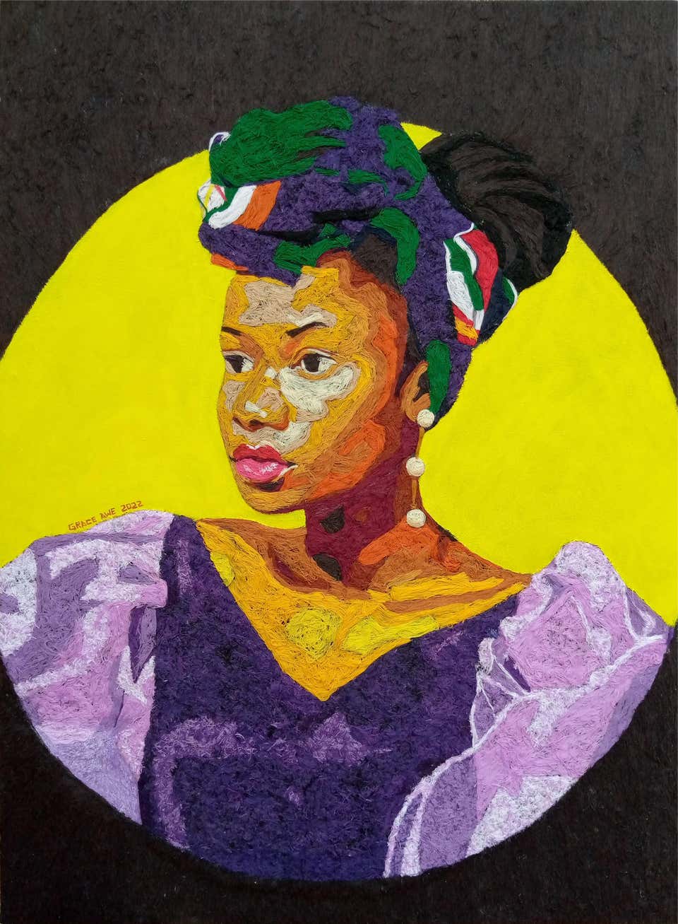 Thread Portrait Paintings - 164 For Sale at 1stDibs