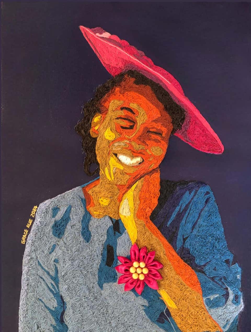 Thread Portrait Paintings - 164 For Sale at 1stDibs