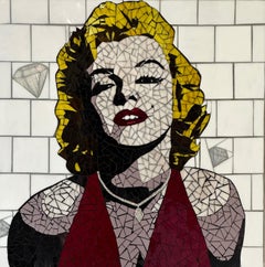 Marilyn - Stained glass original