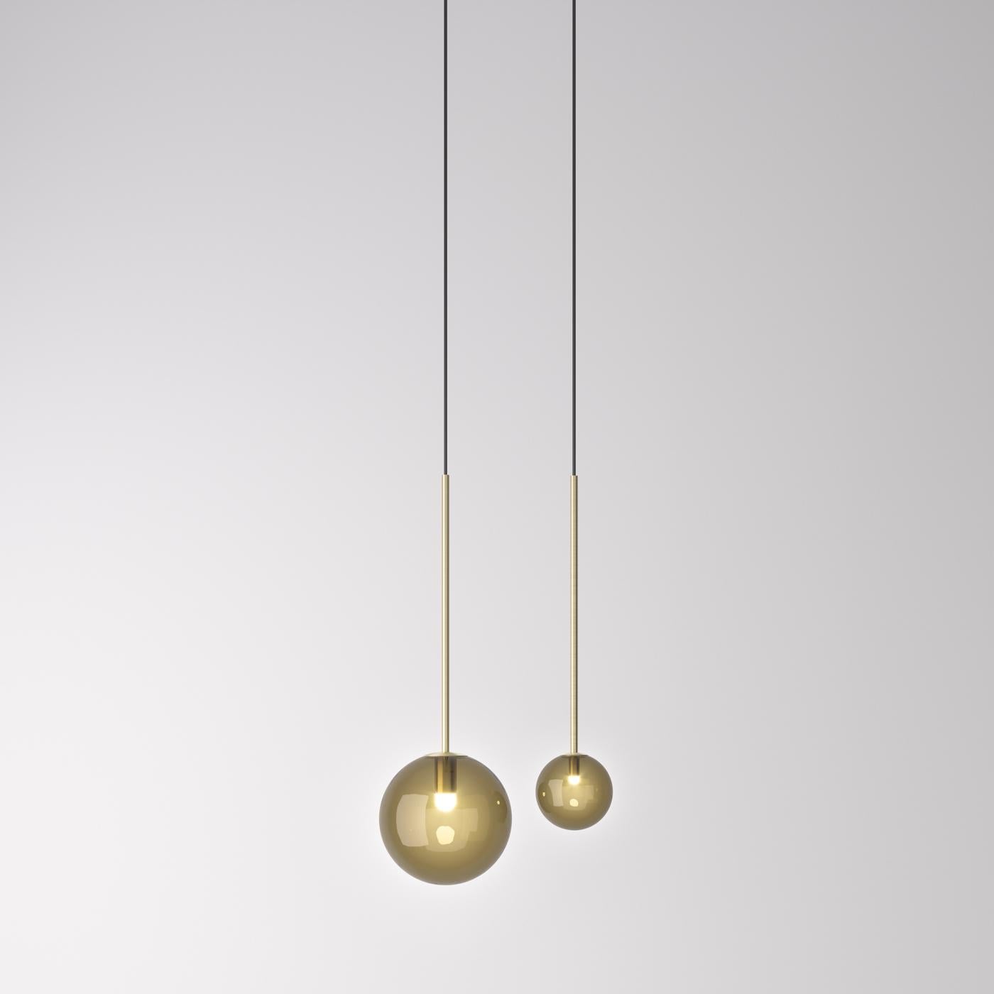 Hand-Crafted Grace Brass Pendant Lamp