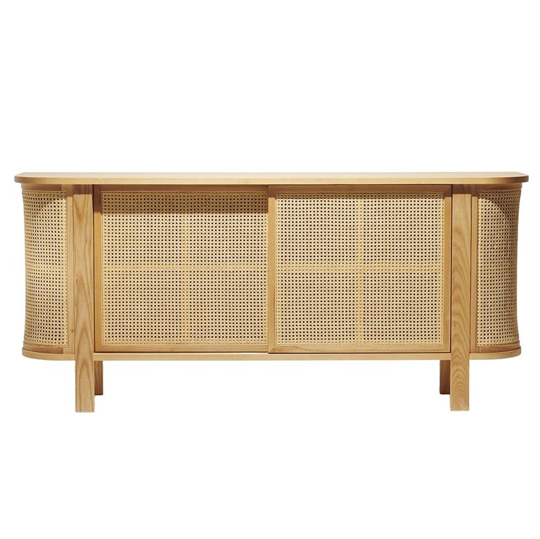 Grace Buffet, Contemporary Woven Rattan Sideboard in a ... Grace Buffet, Contemporary Woven Rattan Sideboard in a ...
