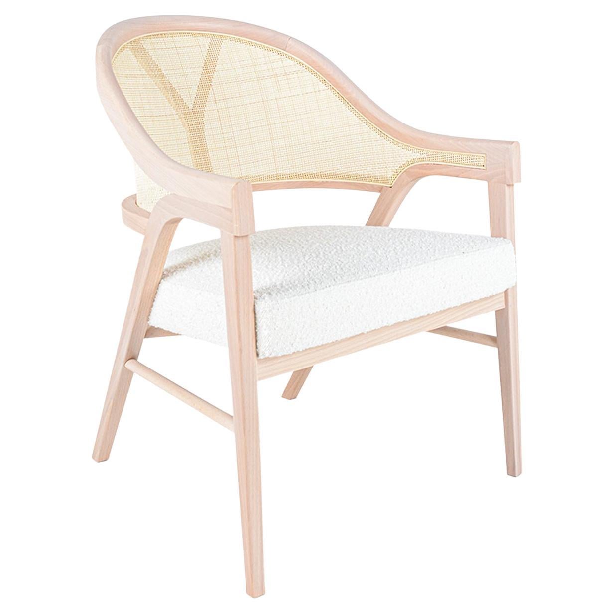 Grace Chair, Cane Back, Solid Ash/Beech Structure with Stained Finish