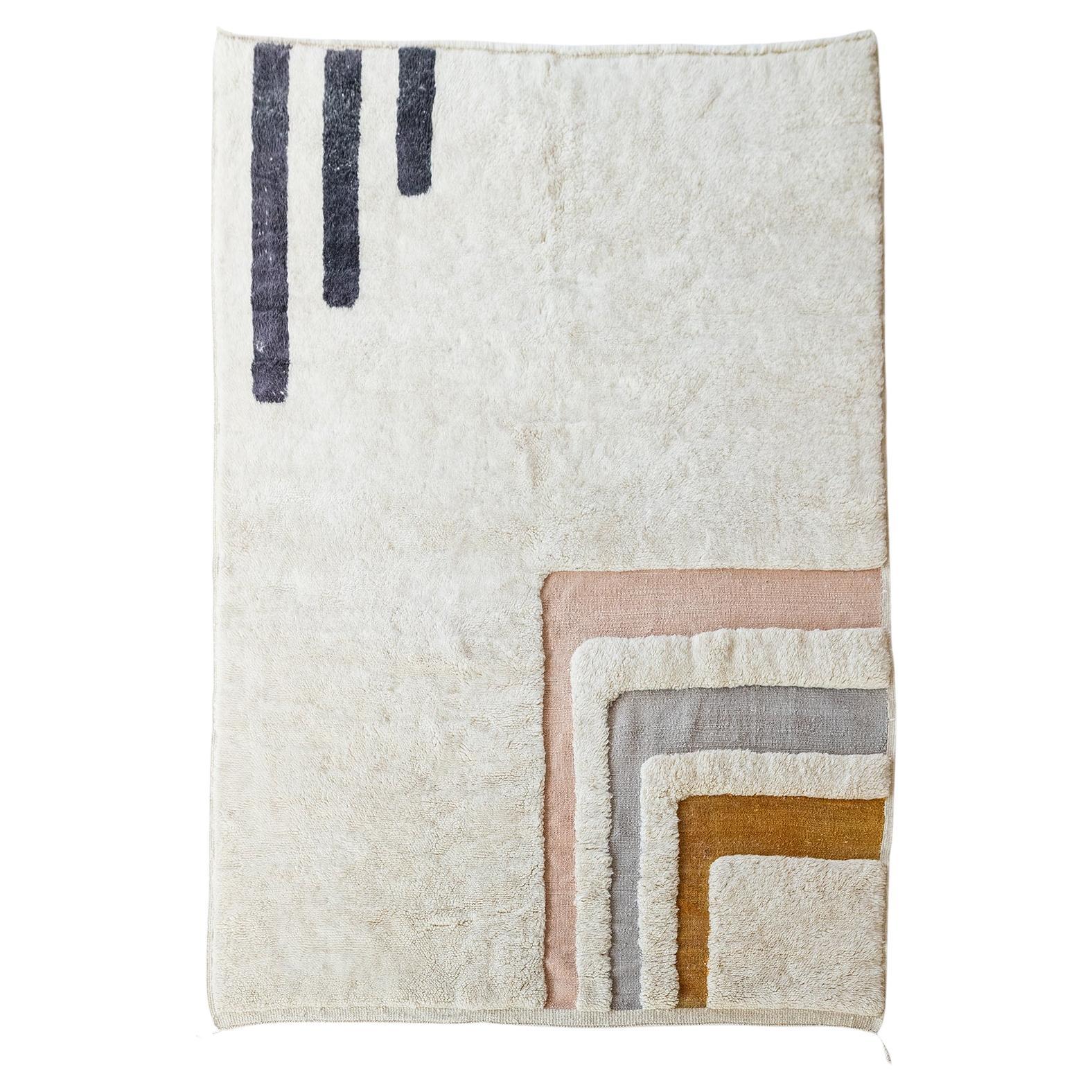 GRACE Custom Berber Wool Rug Modern Handwoven Large Minimalist Contemporary