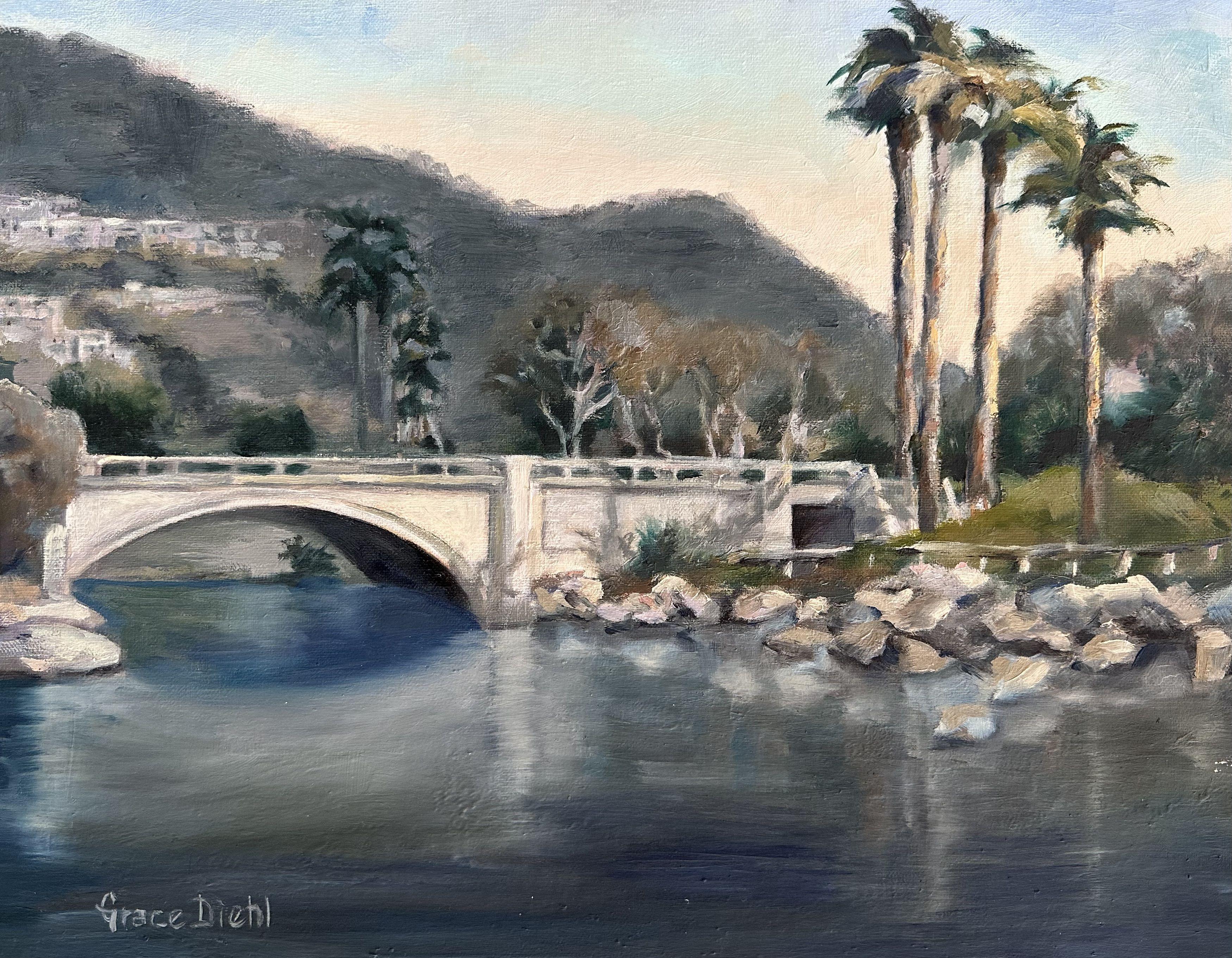 Aliso Creek, Pittura, Olio su tela - Painting di Grace Diehl