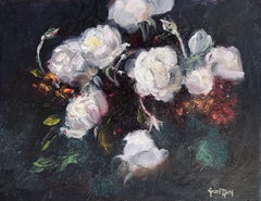 Floral Harmony, Painting, Oil on Canvas