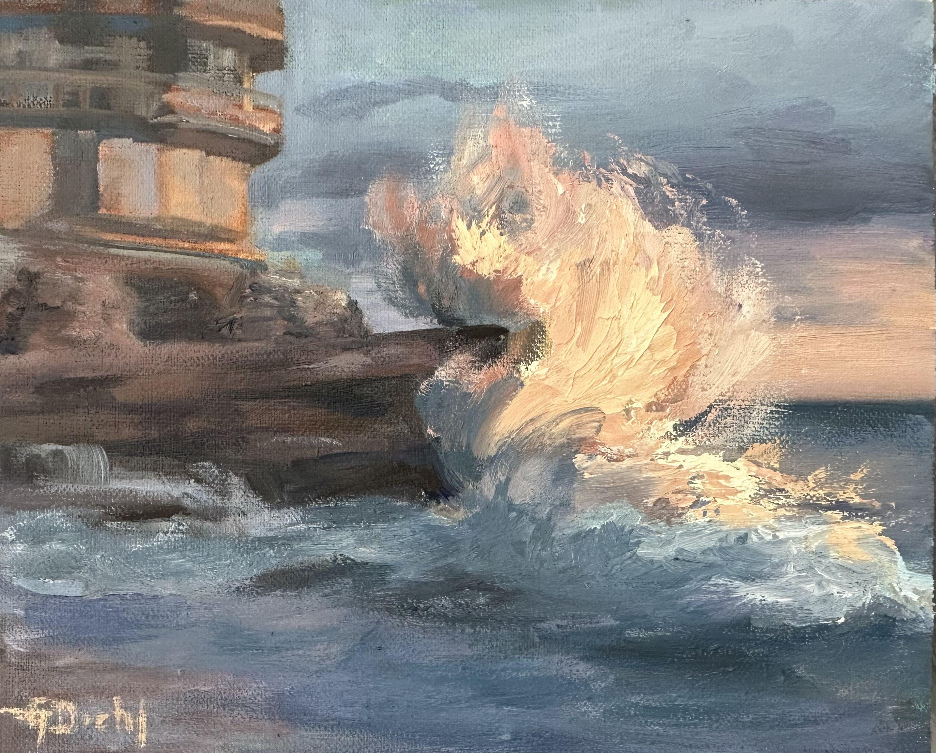 Genesis Unfolding, Gemälde, Öl auf Leinwand – Painting von Grace Diehl