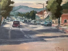 Into Town, South Laguna, Painting, Oil on Canvas