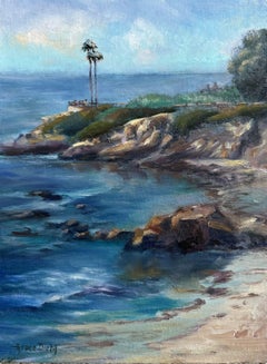 Vue majestueuse de Laguna, peinture, huile sur toile
