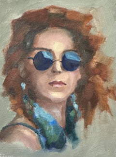 Mod Woman, peinture, huile sur toile