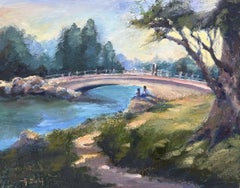 Sunday Afternoon, William R. Mason Regional Park, Painting, Oil on Canvas