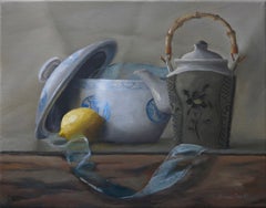 Tea with Lemon, Painting, Oil on Canvas