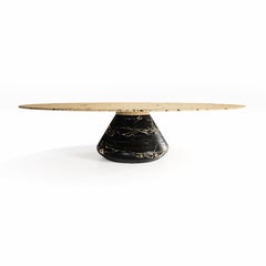 "Grace Eclipse" Center Table ft. Nero Portoro and Casted Brass