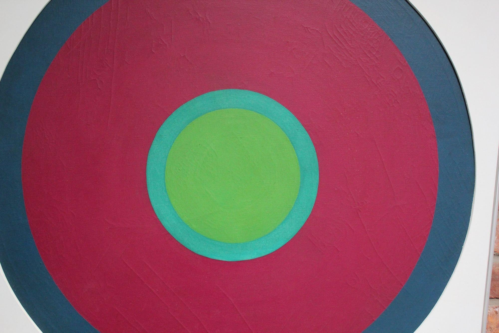 Toile « Non Objective », huile sur toile abstraite géométrique de Grace Genevra Swank en vente