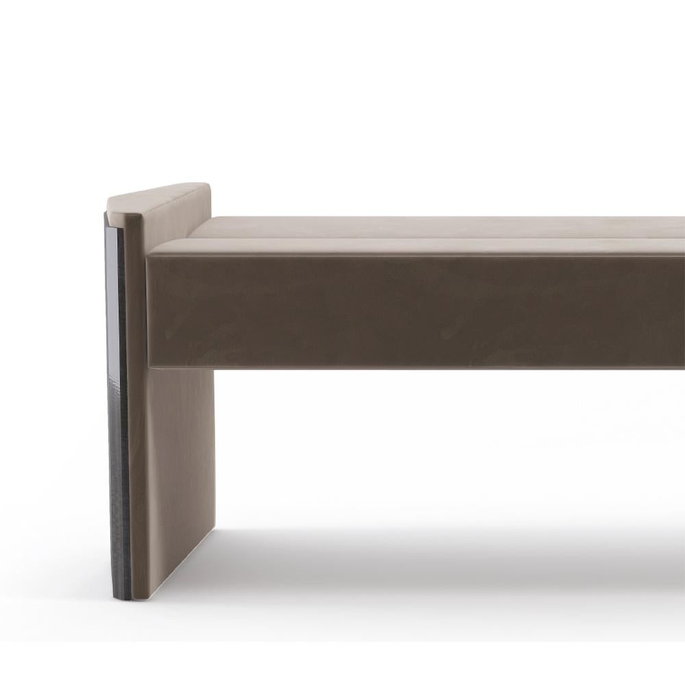 Contemporary Grace Gray Bench For Sale