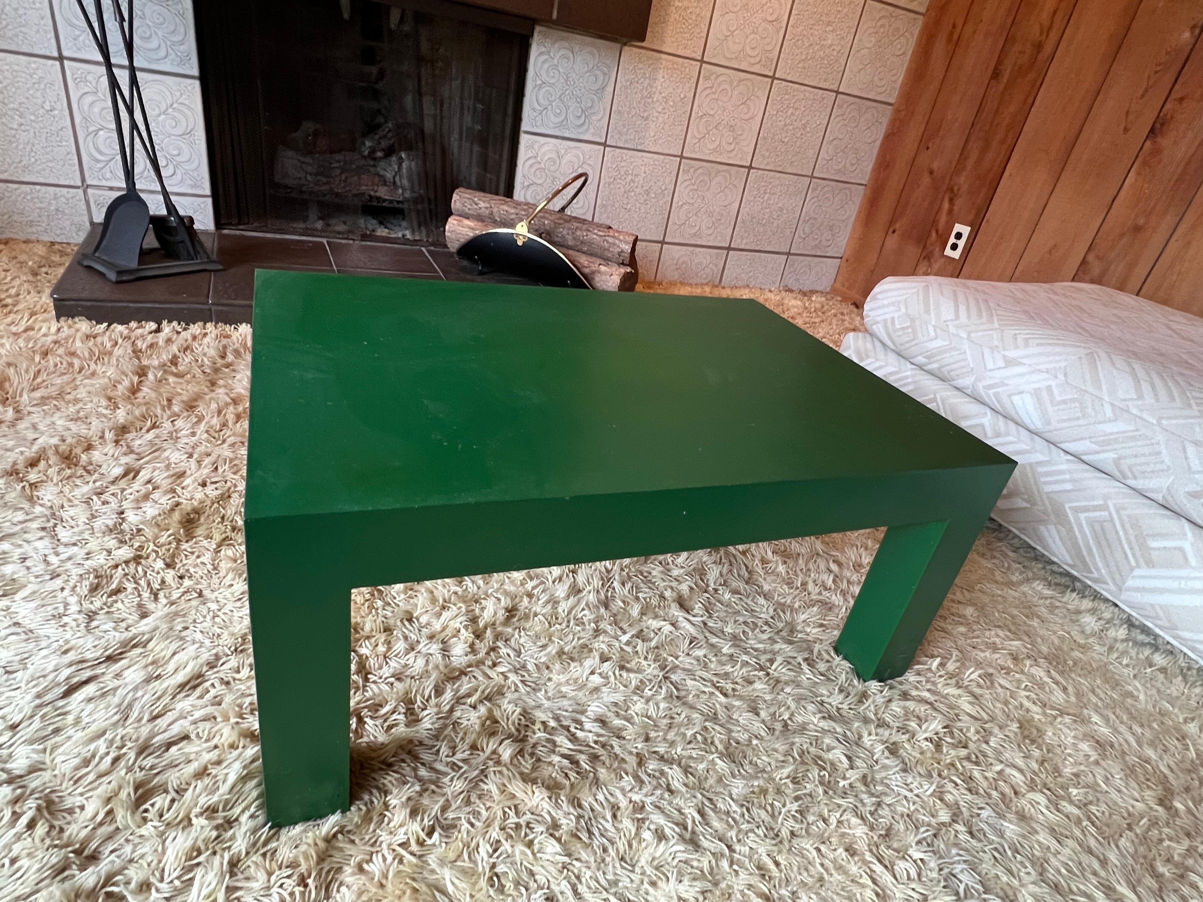 Post-Modern Grace Green Heller Coffee Table Attributed to Lella and Massimo Vignelli For Sale