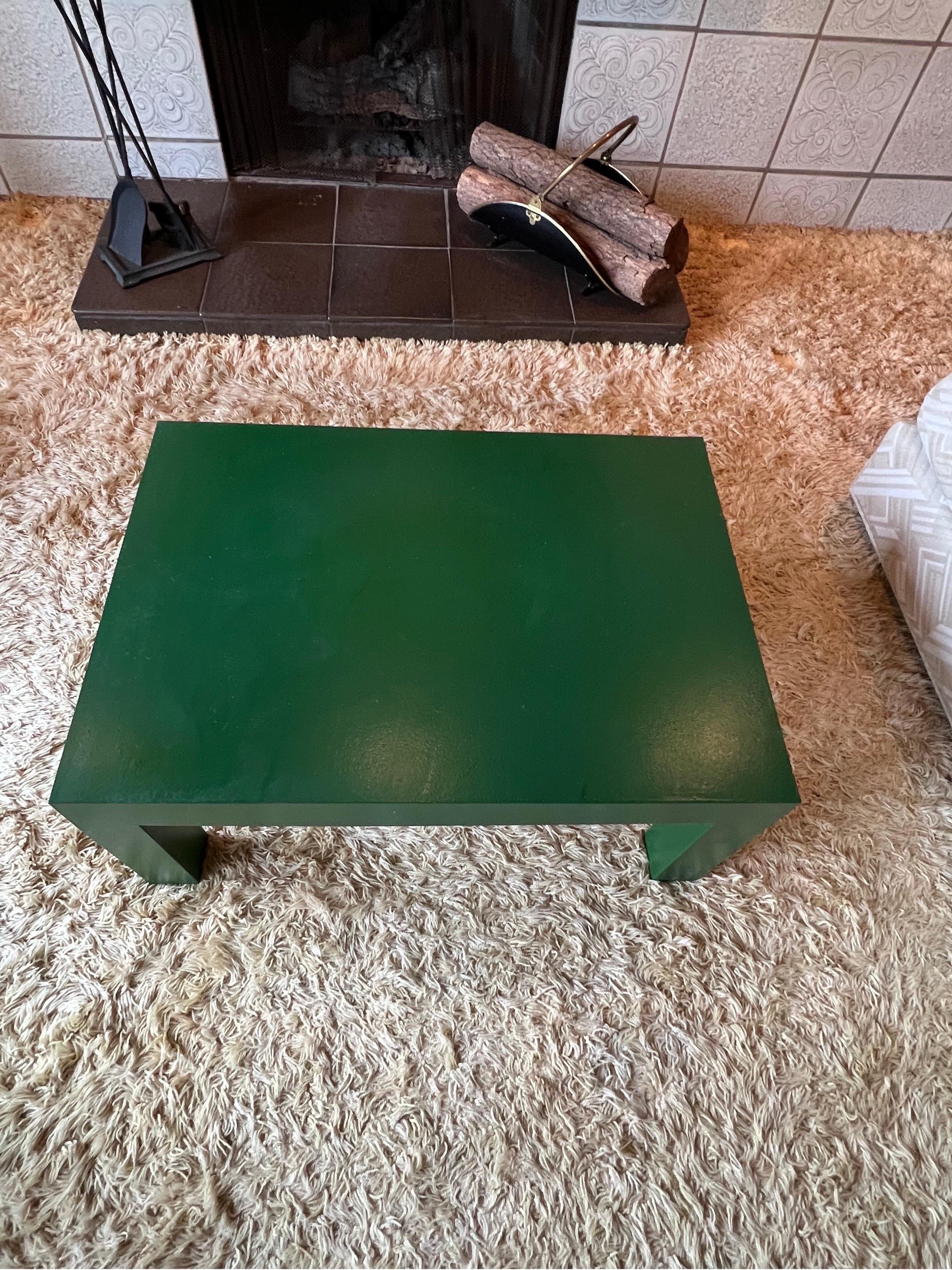 Italian Grace Green Heller Coffee Table Attributed to Lella and Massimo Vignelli For Sale