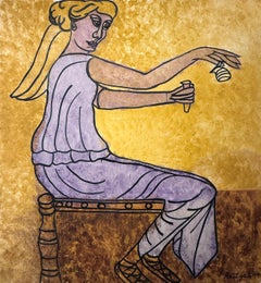 "Perfumista de Pompeya" Grace Hartigan, sujeto romano, artista expresionista abstracta