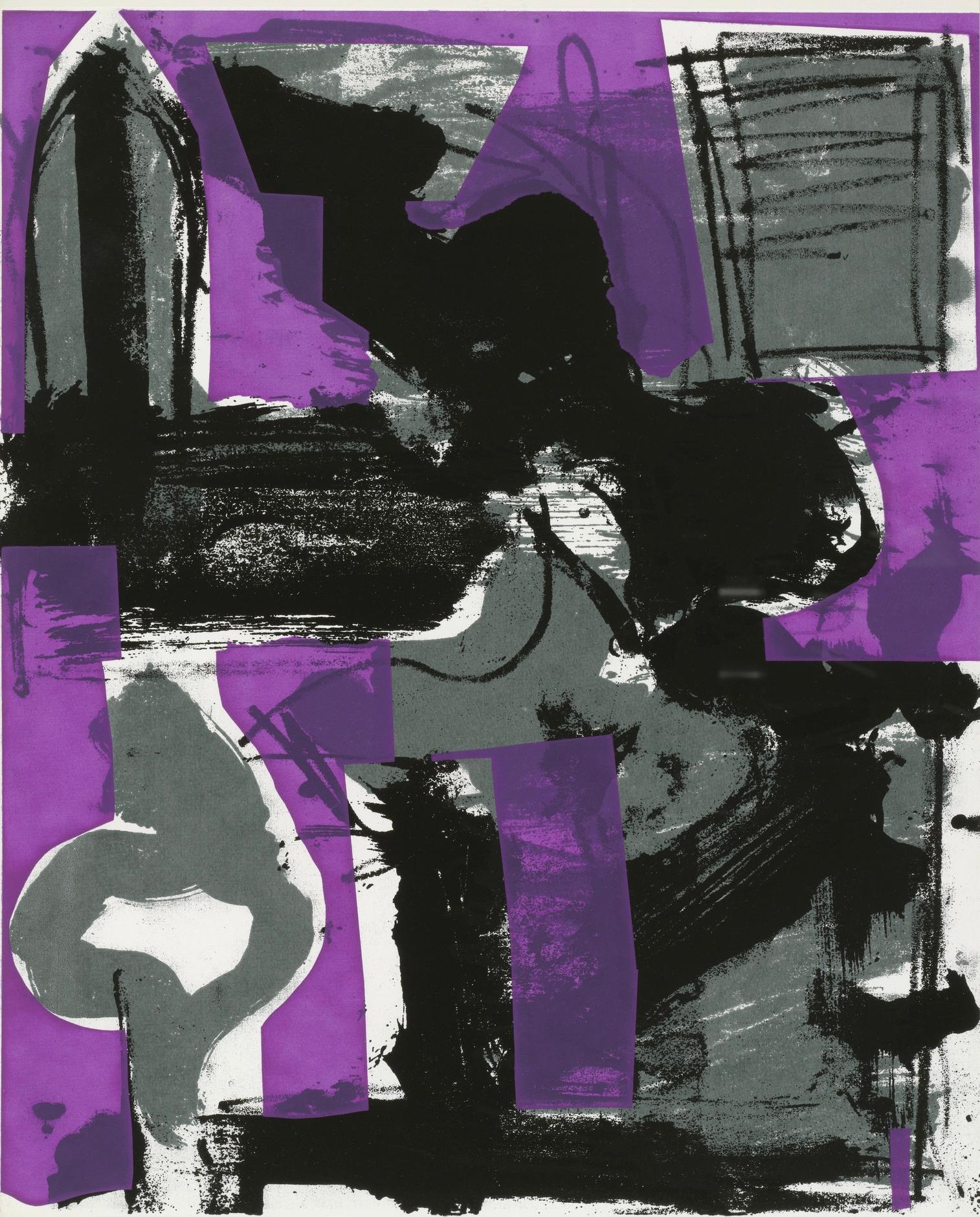 Serigrafía sobre papel Hahnemühle hecho a mano. Sin firmar y sin numerar, tal como se publicó. Buen estado. Notas: Del álbum, Salute, 1960. Publicado e impreso por Tiber Press, Nueva York, bajo la supervisión de Grace Hartigan, Nueva York, otoño de
