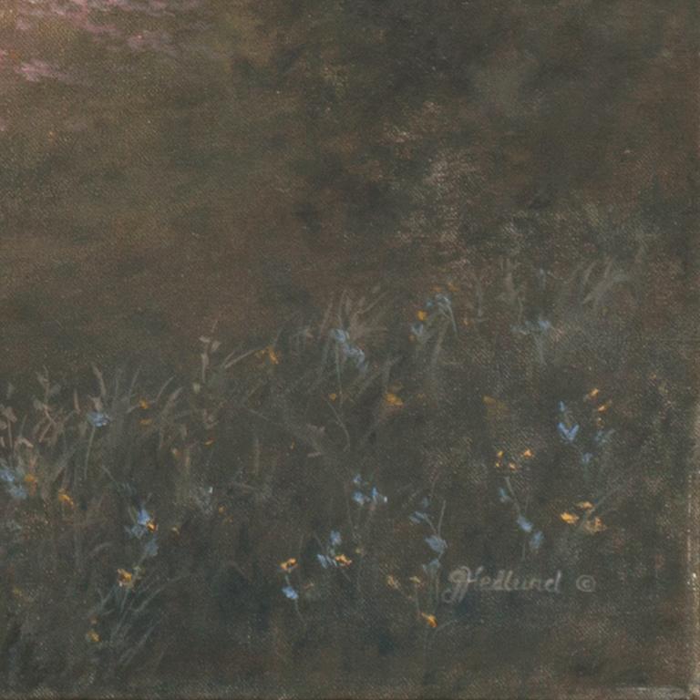 „Springtime in the Country“, Öl-Landschaft, New York, Cortland Art Association – Painting von Grace Hedlund