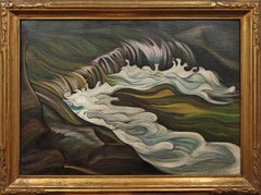 "Hidden Boulders" Grace Hill Turnbull, American Female Modernist, Waterfall