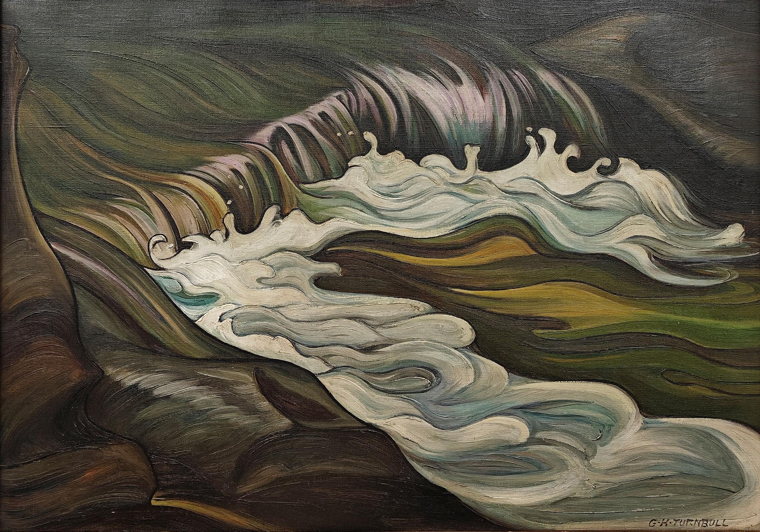 "Hidden Boulders" Grace Hill Turnbull, American Female Modernist, Waterfall