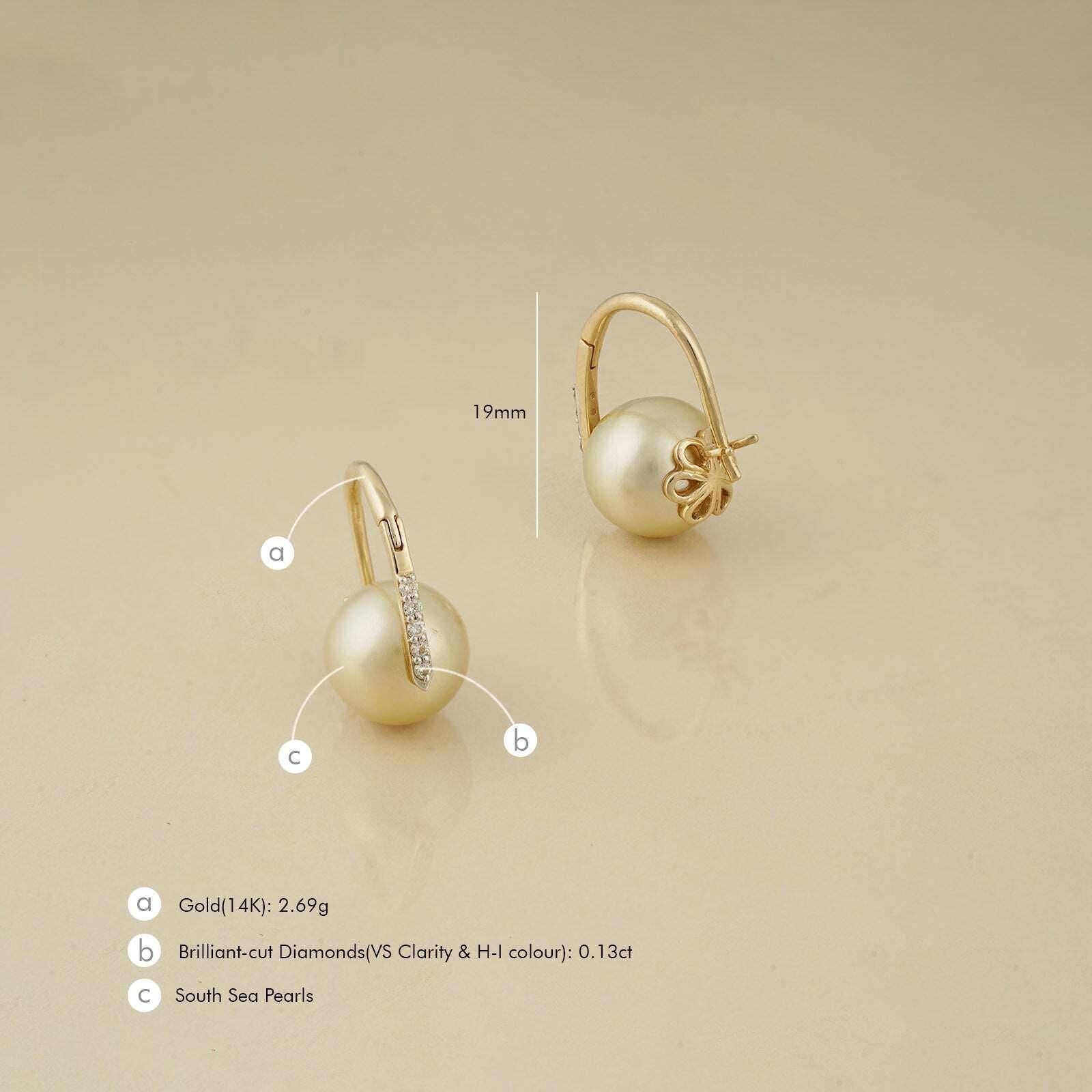 Grace Kelly South Sea Pearl Earrings For Sale 1