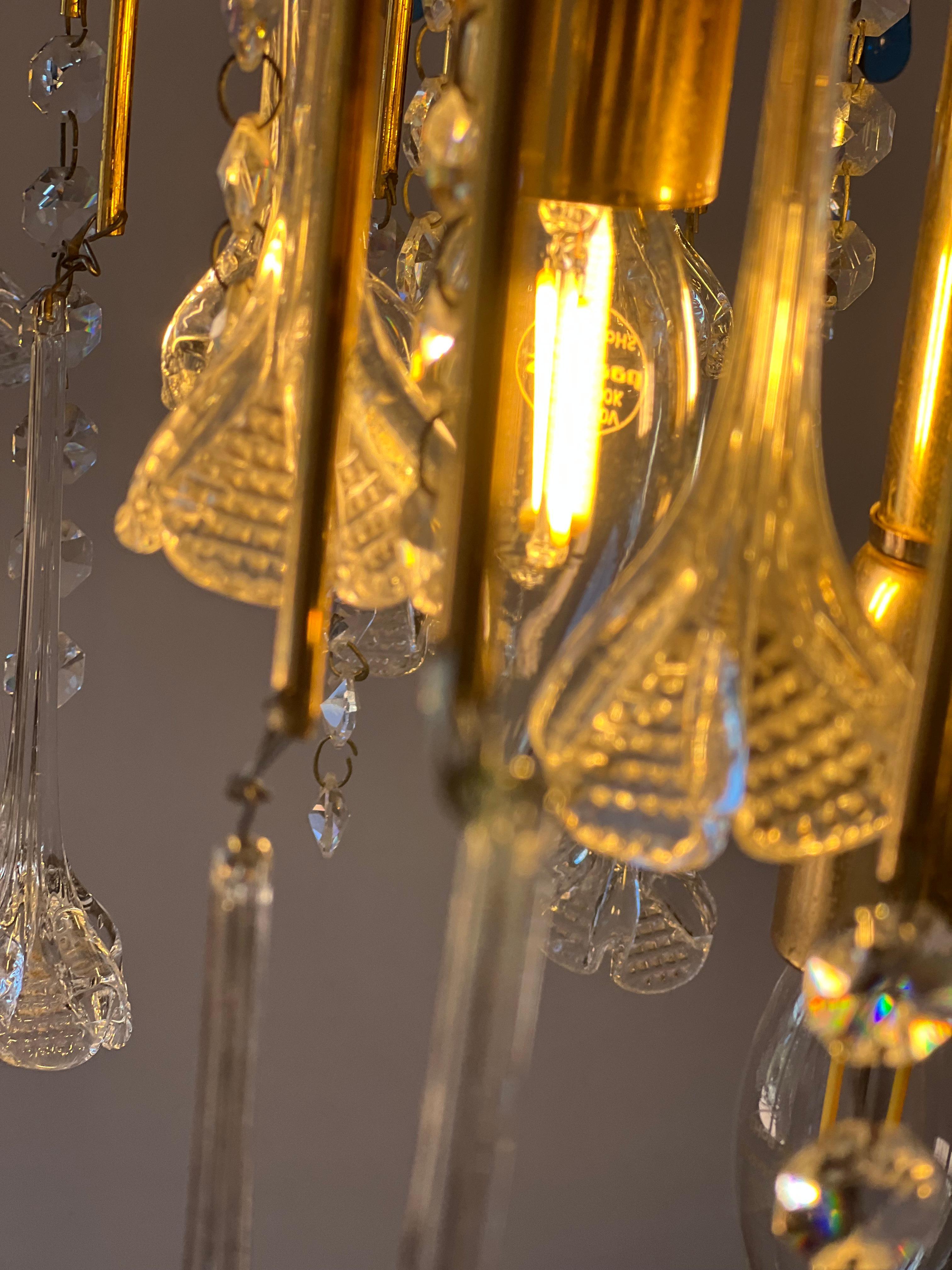 Lampadario di Murano con lacrime di Kelly Grace anni '80 in vendita 1