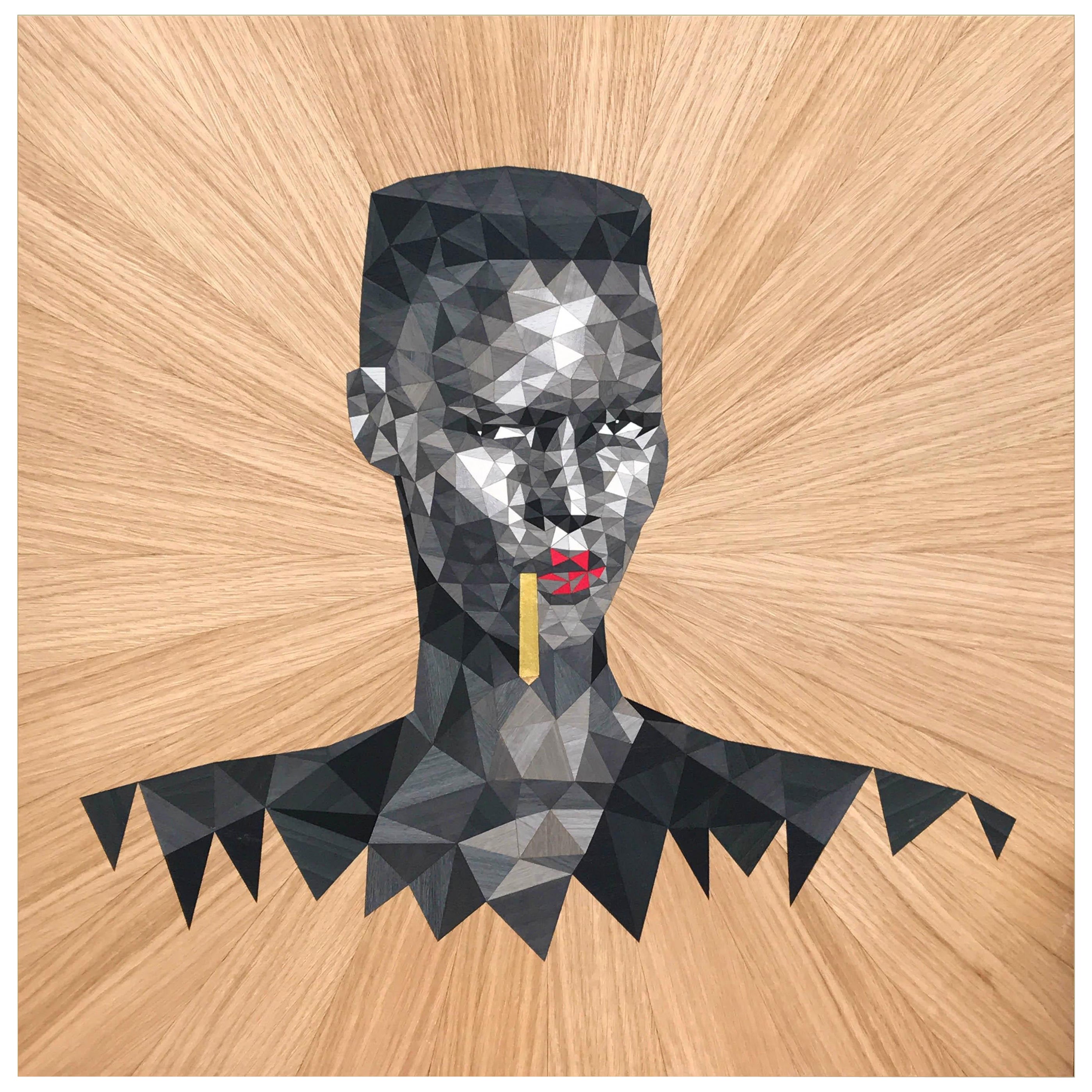 ""GRACE" - Œuvre d'art en marqueterie d'Emma Wood