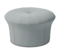 Grace Minty Grey Pouf by Warm Nordic