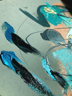 Ictus 7, Mixed Media auf Leinwand