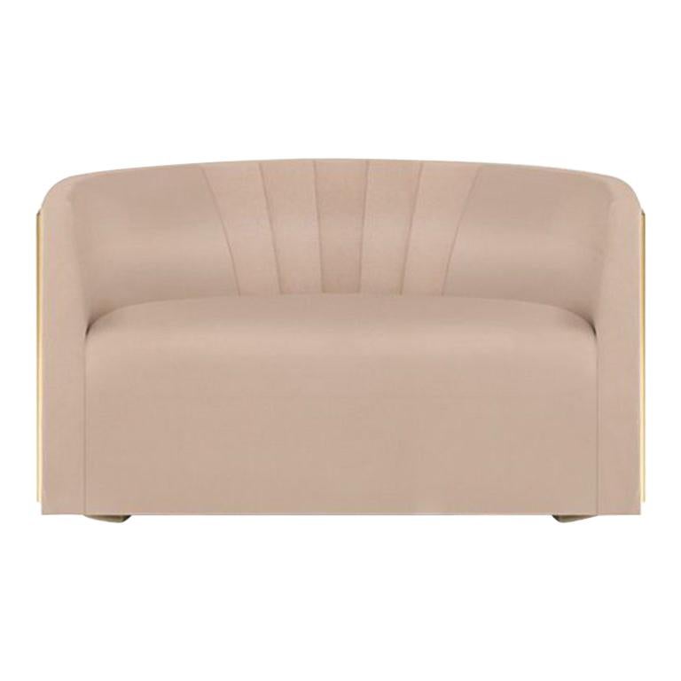 Grace Sofa in Light Pink For Sale