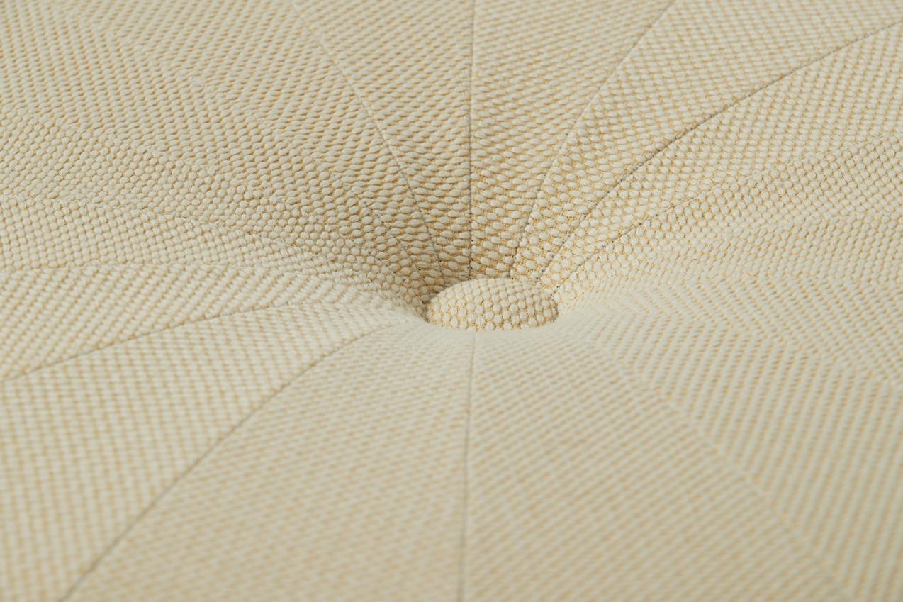 Post-Modern Grace Sprinkles Desert Yellow Pouf by Warm Nordic For Sale