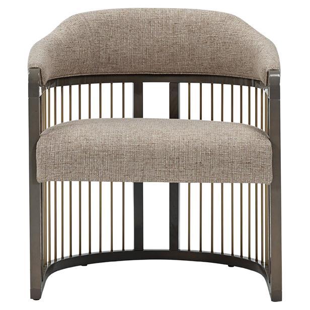 GRACE Urban armchair with brass details