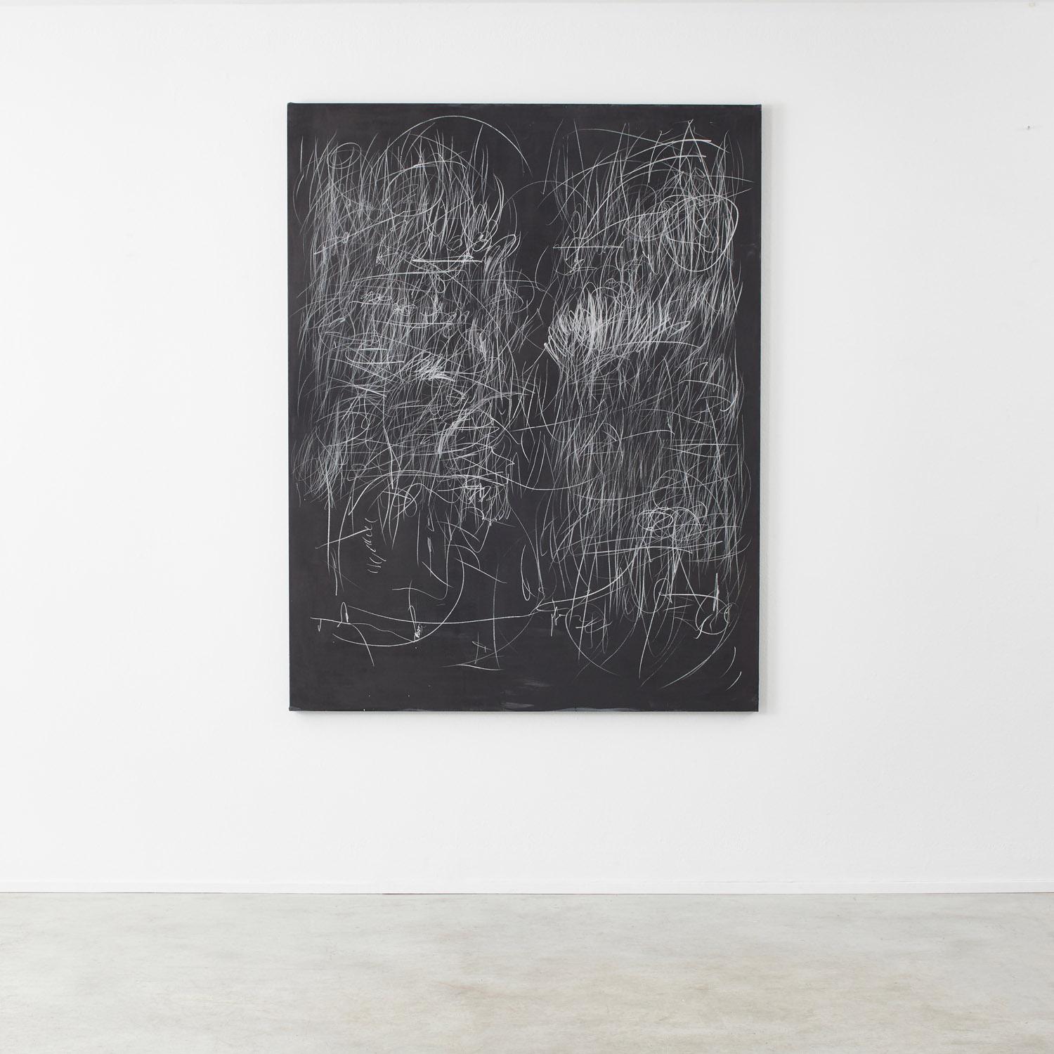 Die britische Künstlerin Grace Watts (geb. 1990) arbeitet in ihrem Studio im Osten Londons auf handgespanntem Leinen. Dieses Werk in Öl und Graphit ist mit seiner ausdrucksstarken Zeichnung typisch für ihr unverwechselbares Oeuvre. 

Es sind mehrere