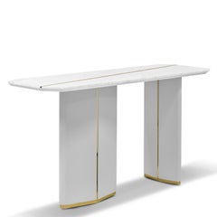 Grace White Marble Console Table