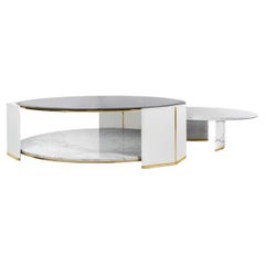 Grace Weißer Marmor 2er-Set Couchtisch