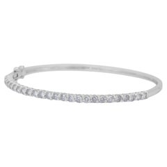 Grazioso bracciale con 2,61 carati di diamanti in oro bianco 18 carati - Certificato IGI